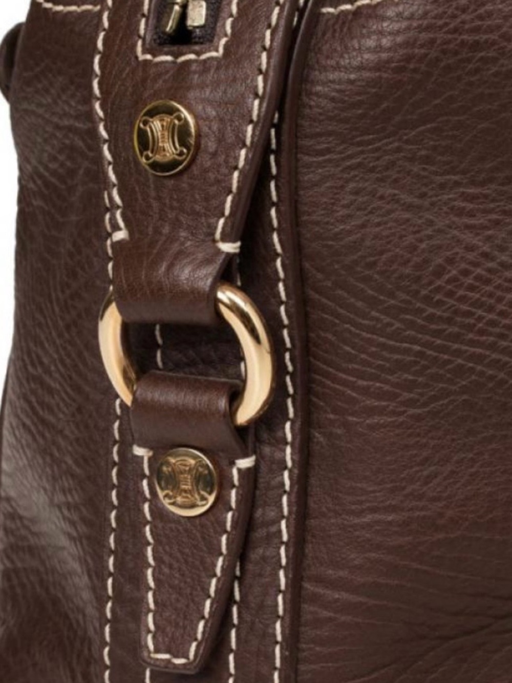 CELINE Boogie Brown Leather Bag - Picture 6 of 13